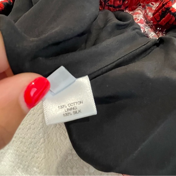 Prabal Gurung Off The Shoulder Printed Eyelet Blouse - Picture 8 of 9